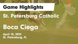 St. Petersburg Catholic  vs Boca Ciega Game Highlights - April 10, 2024