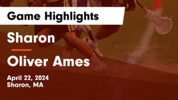 Sharon  vs Oliver Ames  Game Highlights - April 22, 2024