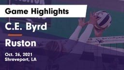 C.E. Byrd  vs Ruston  Game Highlights - Oct. 26, 2021