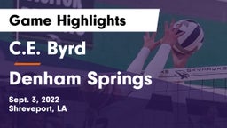 C.E. Byrd  vs Denham Springs  Game Highlights - Sept. 3, 2022