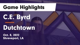 C.E. Byrd  vs Dutchtown  Game Highlights - Oct. 8, 2022