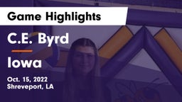 C.E. Byrd  vs Iowa  Game Highlights - Oct. 15, 2022