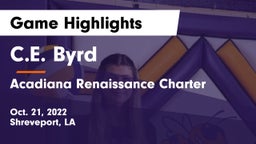 C.E. Byrd  vs Acadiana Renaissance Charter Game Highlights - Oct. 21, 2022