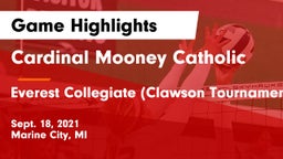 Cardinal Mooney Catholic  vs Everest Collegiate (Clawson Tournament) Game Highlights - Sept. 18, 2021