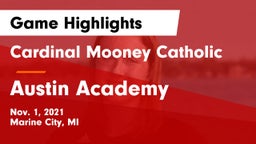 Cardinal Mooney Catholic  vs Austin Academy Game Highlights - Nov. 1, 2021