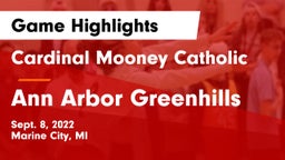 Cardinal Mooney Catholic  vs Ann Arbor Greenhills Game Highlights - Sept. 8, 2022