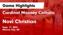 Cardinal Mooney Catholic  vs Novi Christian Game Highlights - Sept. 17, 2022