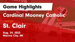 Cardinal Mooney Catholic  vs St. Clair  Game Highlights - Aug. 24, 2023