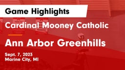 Cardinal Mooney Catholic  vs Ann Arbor Greenhills Game Highlights - Sept. 7, 2023