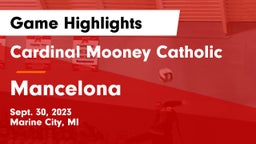 Cardinal Mooney Catholic  vs Mancelona  Game Highlights - Sept. 30, 2023
