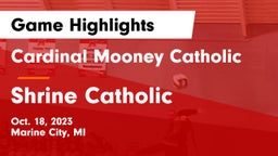 Cardinal Mooney Catholic  vs Shrine Catholic  Game Highlights - Oct. 18, 2023