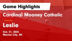 Cardinal Mooney Catholic  vs Leslie  Game Highlights - Oct. 21, 2023