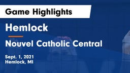 Hemlock  vs Nouvel Catholic Central  Game Highlights - Sept. 1, 2021