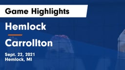 Hemlock  vs Carrollton  Game Highlights - Sept. 22, 2021