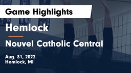Hemlock  vs Nouvel Catholic Central  Game Highlights - Aug. 31, 2022