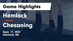 Hemlock  vs Chesaning  Game Highlights - Sept. 17, 2022