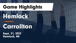 Hemlock  vs Carrollton  Game Highlights - Sept. 21, 2022