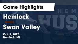 Hemlock  vs Swan Valley  Game Highlights - Oct. 3, 2022