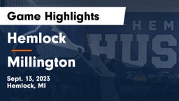 Hemlock  vs Millington  Game Highlights - Sept. 13, 2023