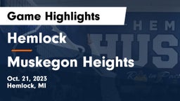 Hemlock  vs Muskegon Heights Game Highlights - Oct. 21, 2023