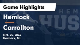 Hemlock  vs Carrollton  Game Highlights - Oct. 25, 2023