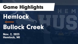 Hemlock  vs Bullock Creek  Game Highlights - Nov. 2, 2023