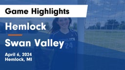 Hemlock  vs Swan Valley  Game Highlights - April 6, 2024
