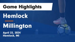 Hemlock  vs Millington  Game Highlights - April 22, 2024