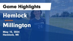 Hemlock  vs Millington  Game Highlights - May 15, 2024