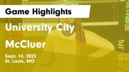 University City  vs McCluer  Game Highlights - Sept. 14, 2022