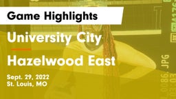 University City  vs Hazelwood East  Game Highlights - Sept. 29, 2022