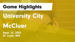 University City  vs McCluer  Game Highlights - Sept. 13, 2023