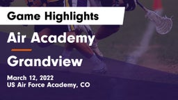 Air Academy  vs Grandview  Game Highlights - March 12, 2022