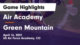 Air Academy  vs Green Mountain  Game Highlights - April 16, 2022