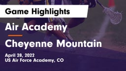 Air Academy  vs Cheyenne Mountain Game Highlights - April 28, 2022