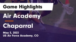 Air Academy  vs Chaparral  Game Highlights - May 3, 2022