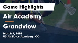 Air Academy  vs Grandview  Game Highlights - March 9, 2024