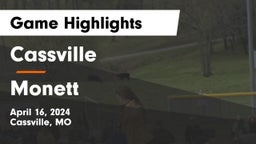 Cassville  vs Monett  Game Highlights - April 16, 2024