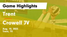 Trent  vs Crowell JV Game Highlights - Aug. 10, 2023