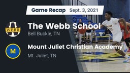 Recap: The Webb School vs. Mount Juliet Christian Academy  2021