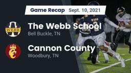 Recap: The Webb School vs. Cannon County  2021