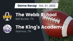 Recap: The Webb School vs. The King's Academy 2022