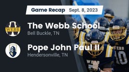 Recap: The Webb School vs. Pope John Paul II  2023