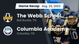 Recap: The Webb School vs. Columbia Academy  2023