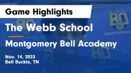 The Webb School vs Montgomery Bell Academy Game Highlights - Nov. 14, 2023