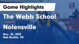 The Webb School vs Nolensville  Game Highlights - Nov. 25, 2023