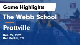 The Webb School vs Prattville  Game Highlights - Dec. 29, 2023