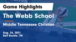 The Webb School vs Middle Tennessee Christian Game Highlights - Aug. 24, 2021