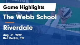 The Webb School vs Riverdale  Game Highlights - Aug. 31, 2022