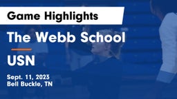 The Webb School vs USN Game Highlights - Sept. 11, 2023